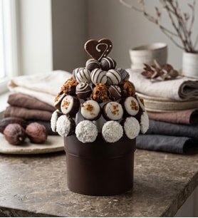 Saksıda Lotus Biscoff lu Trufler ve Yuvarlak Kekler