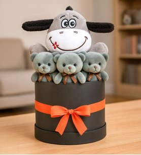 Kişiye Özel Peluş Eşek Buketi