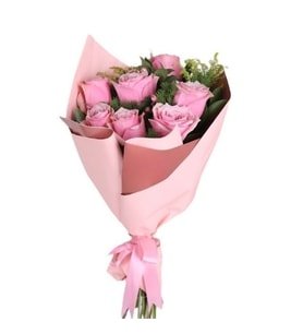 9 Pembe Gül Buketi